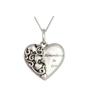 Remembered In Love Pendant — Newhaven Funerals in Brisbane