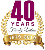 40 years Family Sticker