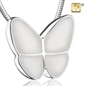 Silver Butterfly Pendant — Newhaven Funerals in Brisbane
