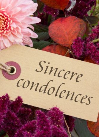 Condolences Cards With Flowers — Newhaven Funerals in Brisbane