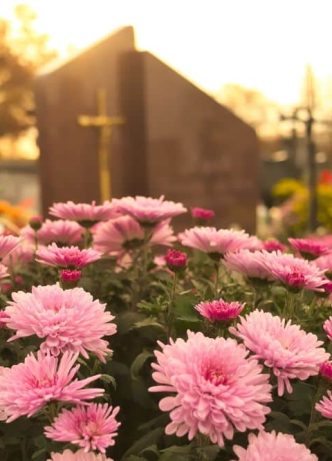 Flowers On A Grave — Newhaven Funerals