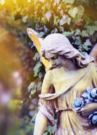 Statue of Golden Angel — Newhaven Funerals in Brisbane