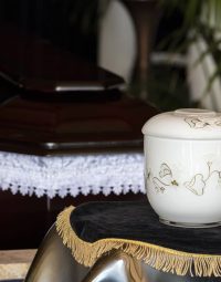 Small White Urn — Newhaven Funerals in Brisbane